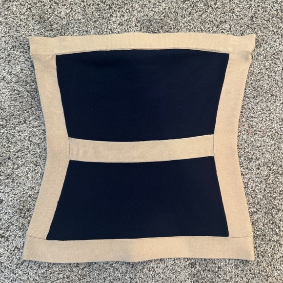 Cache Knit Strapless Top, Y2K Colorblock Tube Top, Size Small - Picture 5 of 9